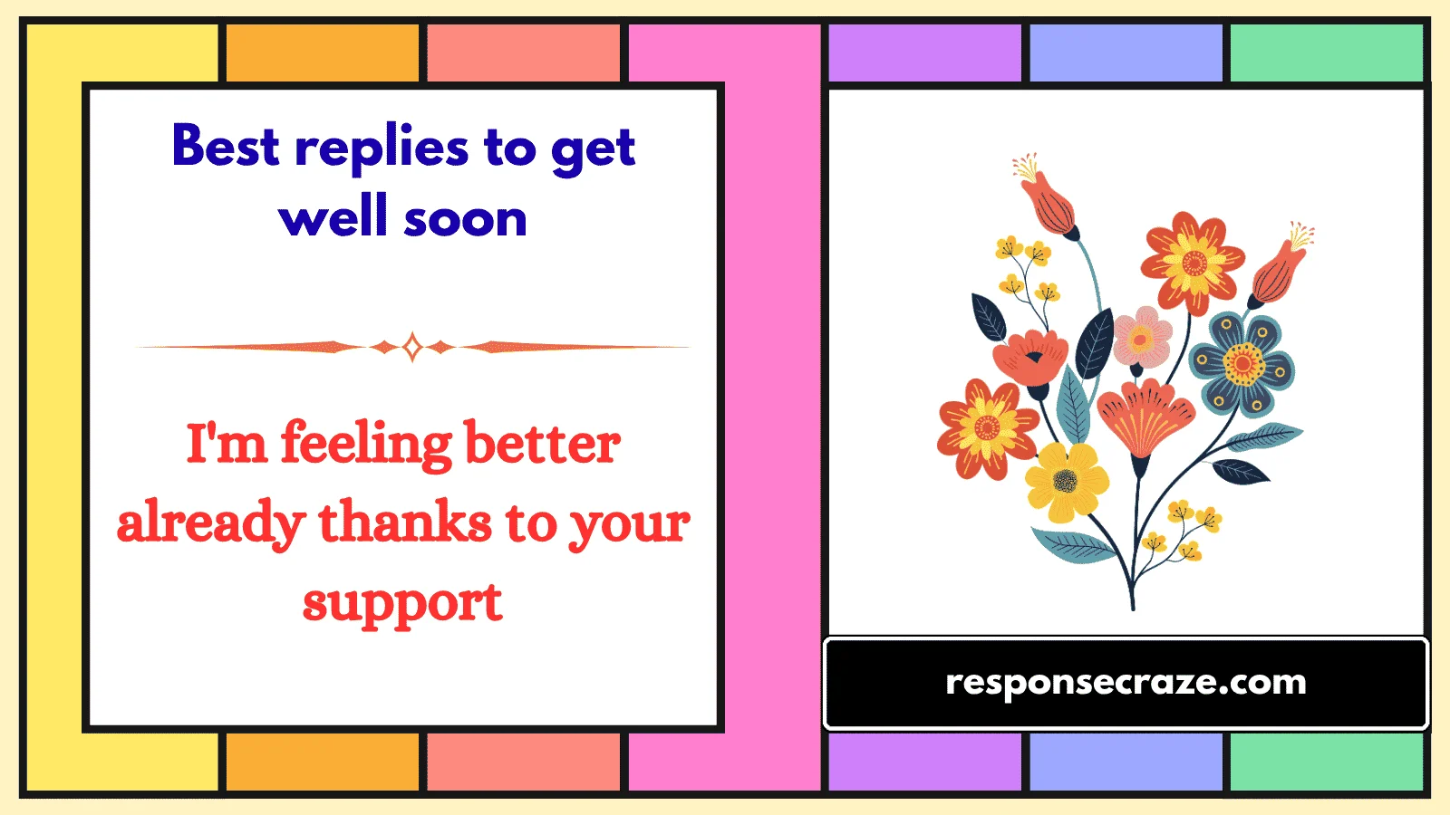 Best replies to get well soon