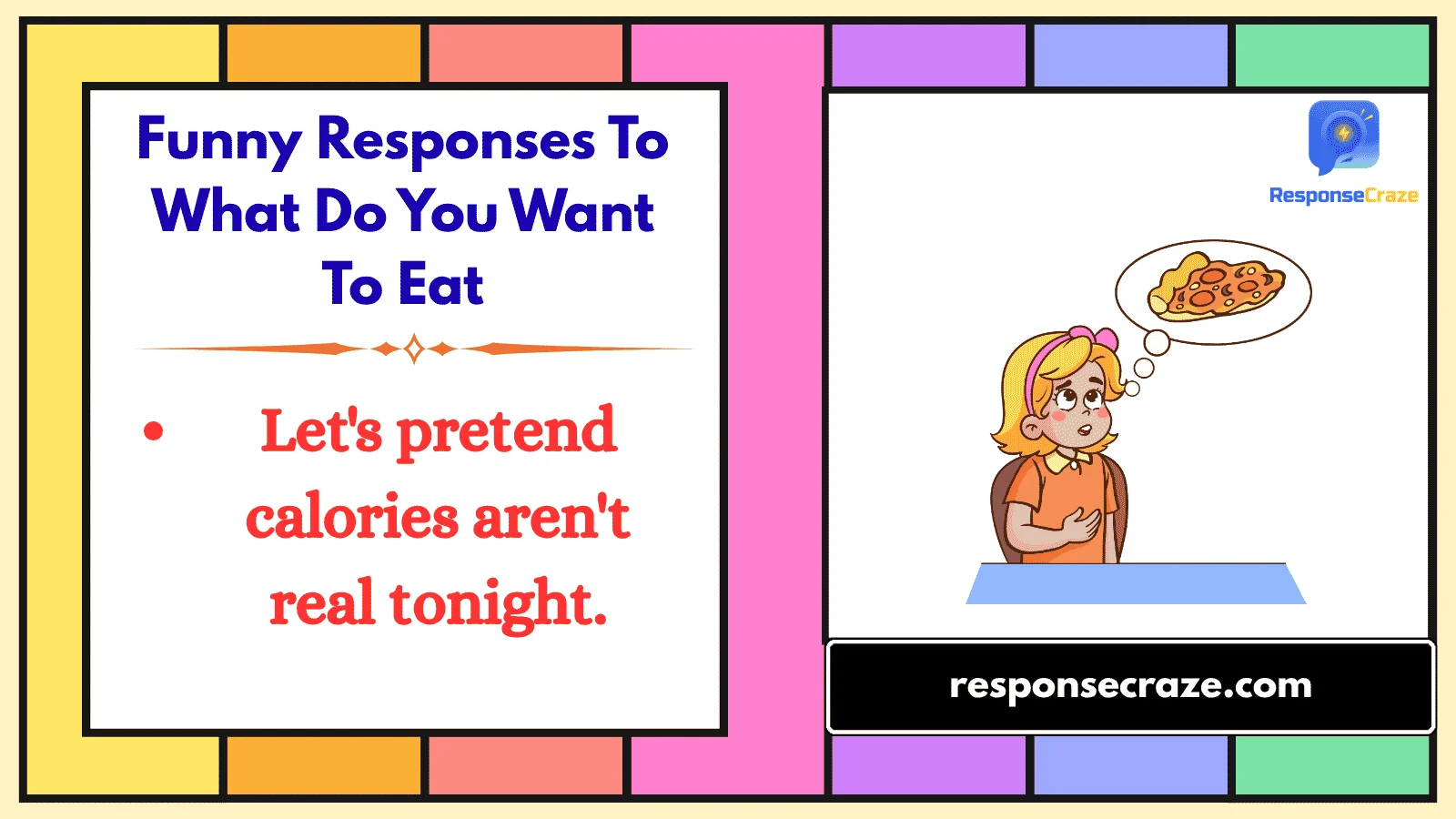 Funny Responses To What Do You Want To Eat