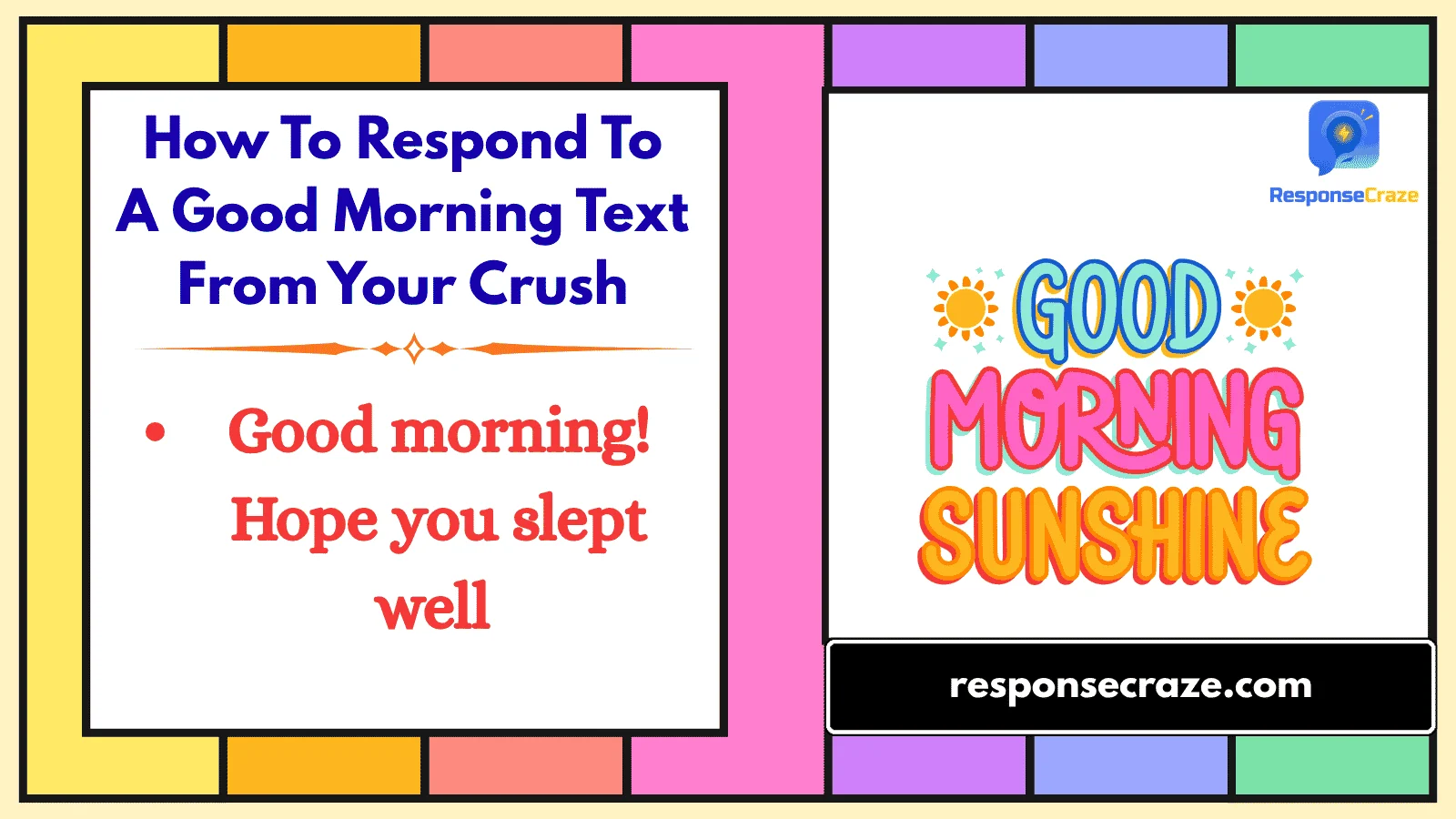 How To Respond To A Good Morning Text From Your Crush